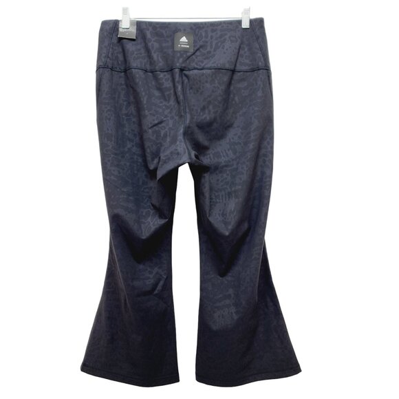 Adidas Womens Leggings flared High-Rise Tight Fit  With Subtle Leopard Print 1X - Picture 14 of 15